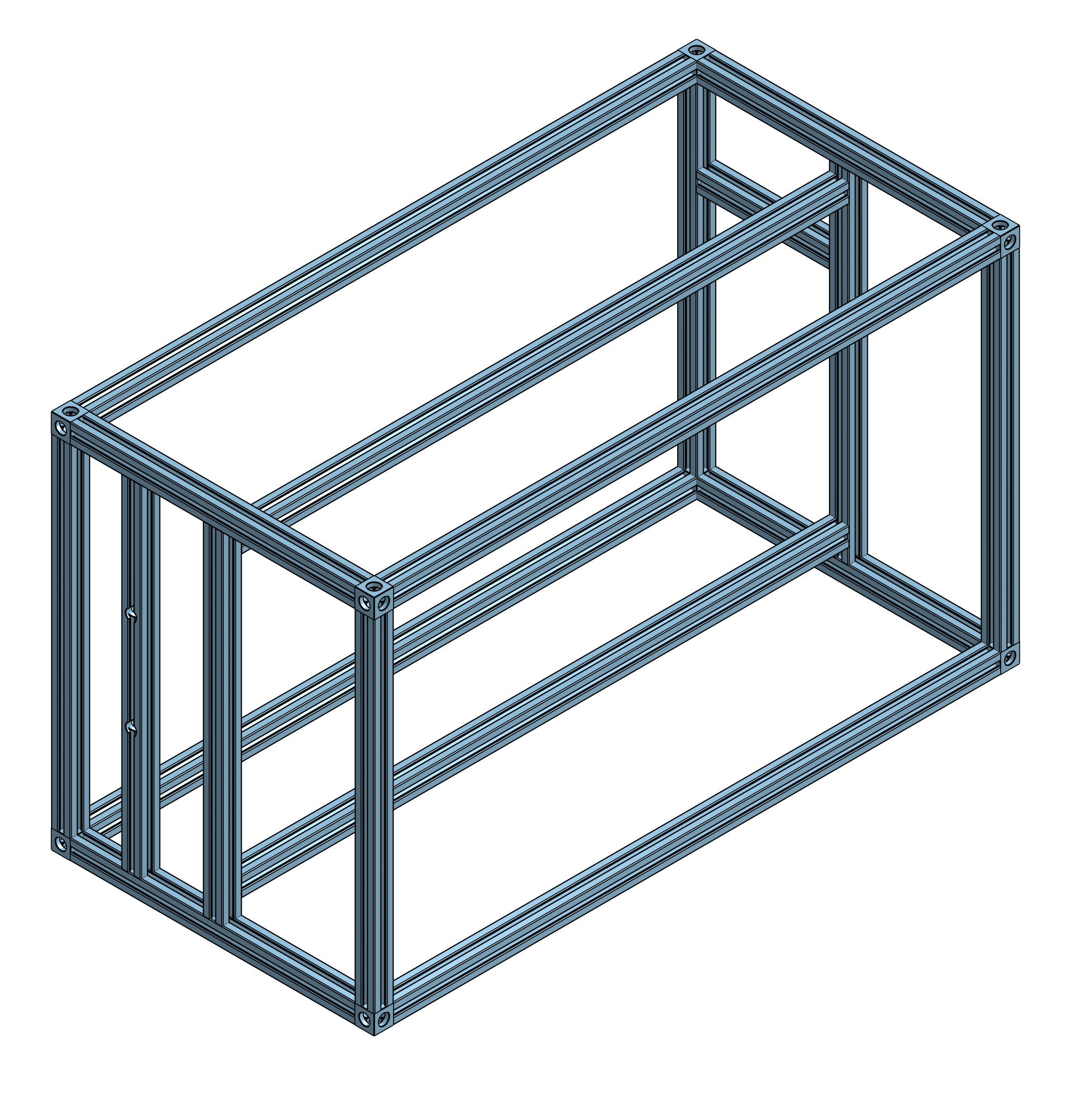 3D Render of the frame of the case